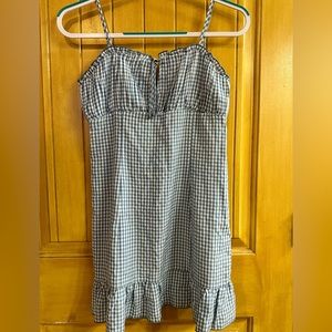 L.A. Hearts plaid spaghetti strapped dress. Size small